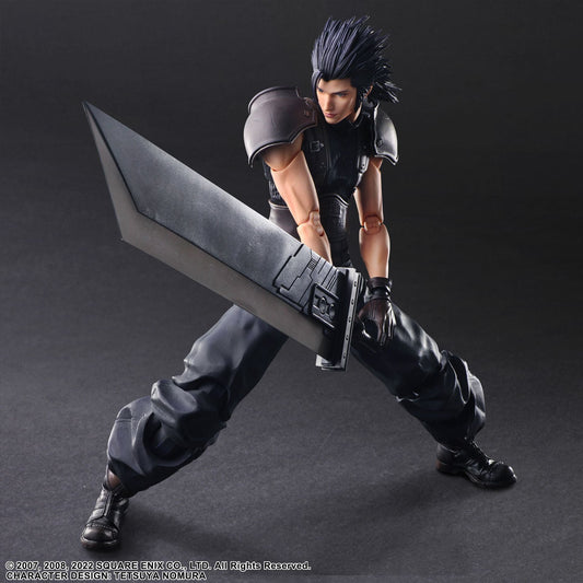 (Pre-Order) Play Arts Kai Zack Fair Final Fantasy Crisis Core Reunion Soldier 1st Class Figure (Used)
