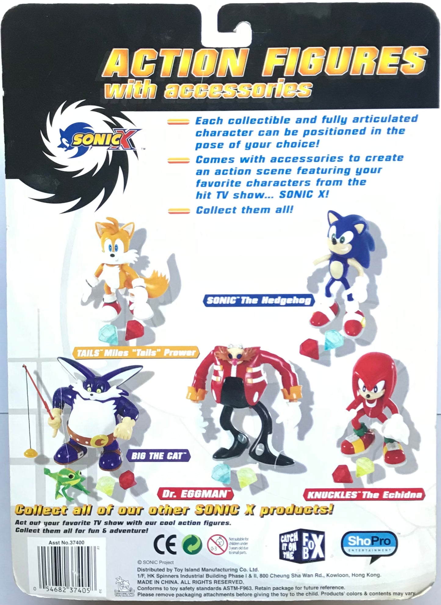 Toy Island Dr. Eggman Sonic X Action Figures with Accessories