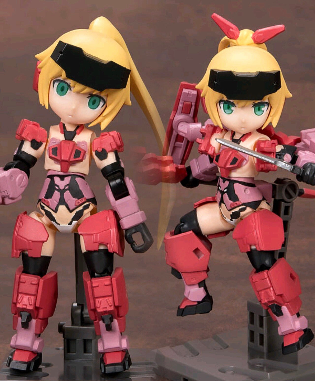 Desktop Army Frame Arms Girl KT-323f Jinrai Series Akakage Mode-B BUNDLE/LOT