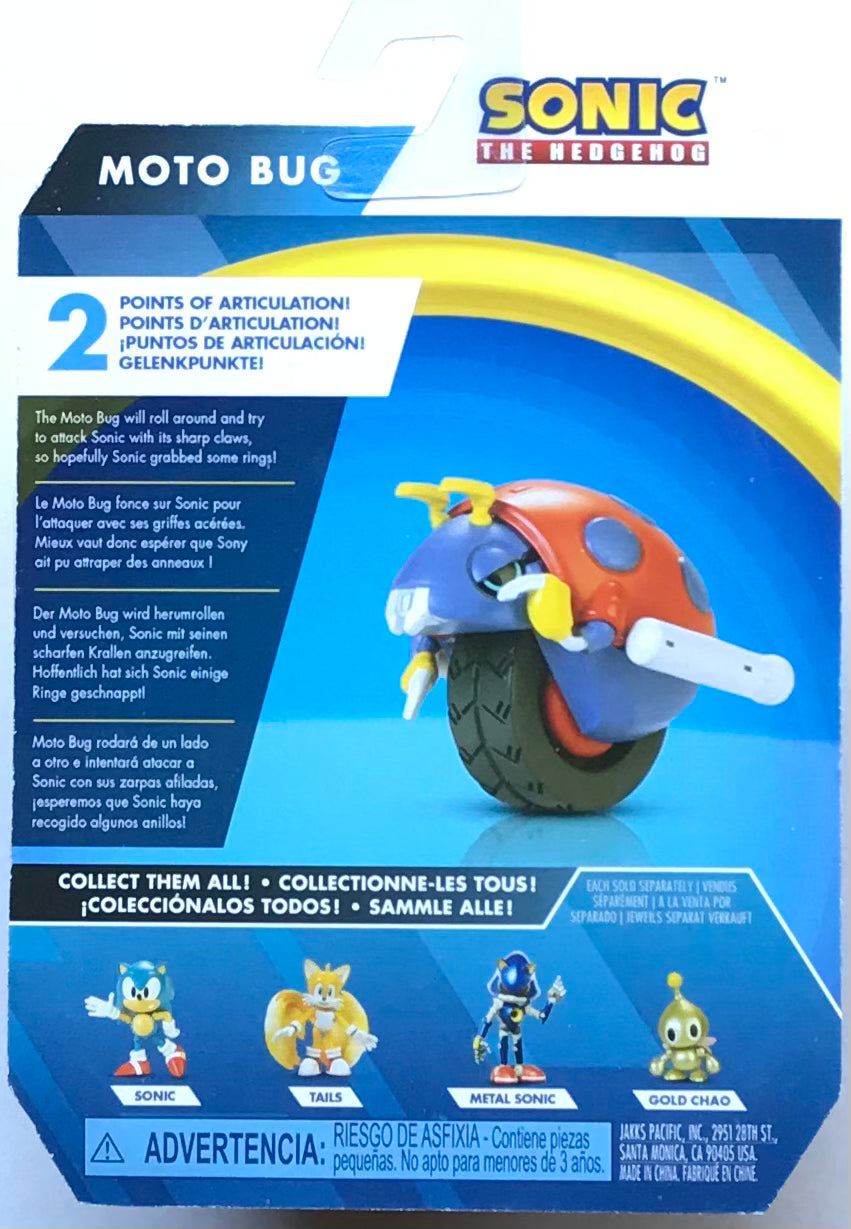 Jakks Sonic 2.5" Inch Articulated Figure Wave Moto Bug