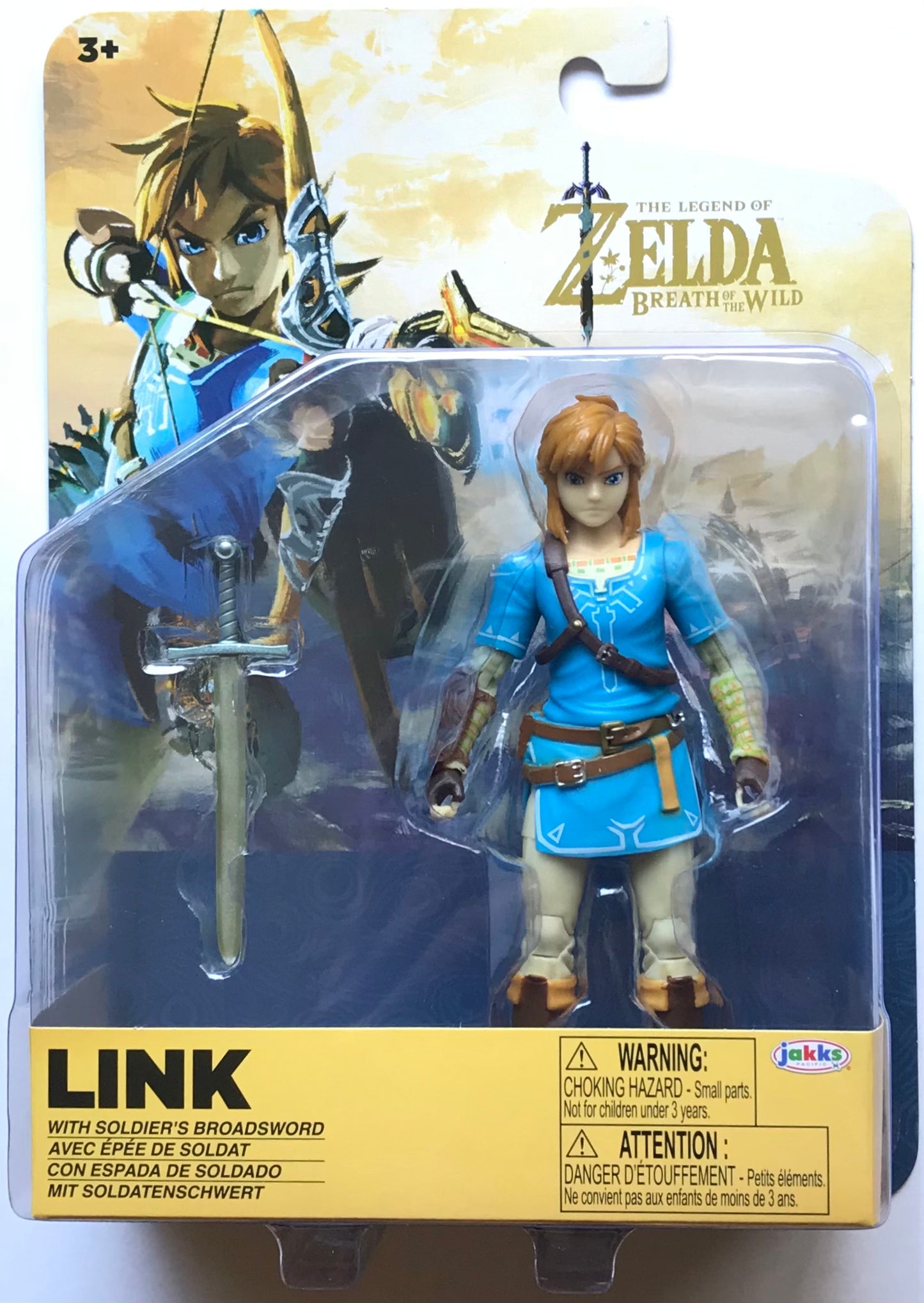 Jakks The Legend of Zelda Breath of the Wild Link with Soldier's Broadsword Action Figure