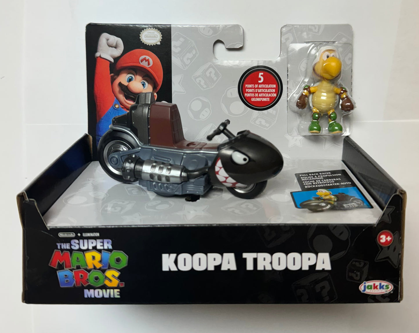 Jakks Super Mario Bros. The Movie. Koopa Troopa 2.5" Inch Racer Figure