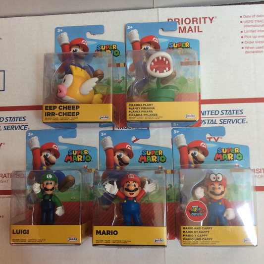 Jakks Super Mario Wave 24 Full Set 2.5" Inch Figure BUNDLE/LOT
