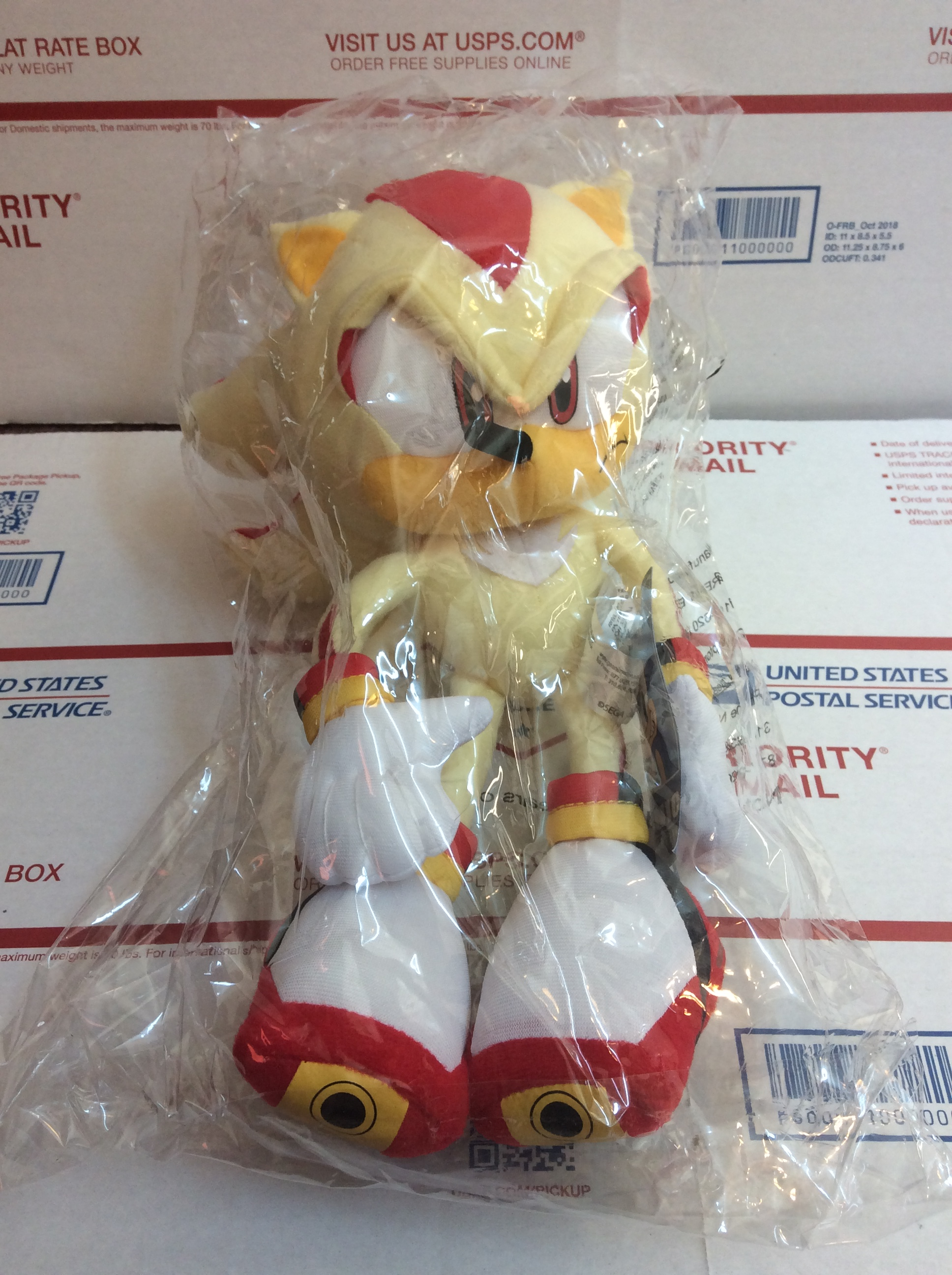 New Super Shadow SONIC THE HEDGEHOG 12 inch Plush (Great Eastern)  699858526314