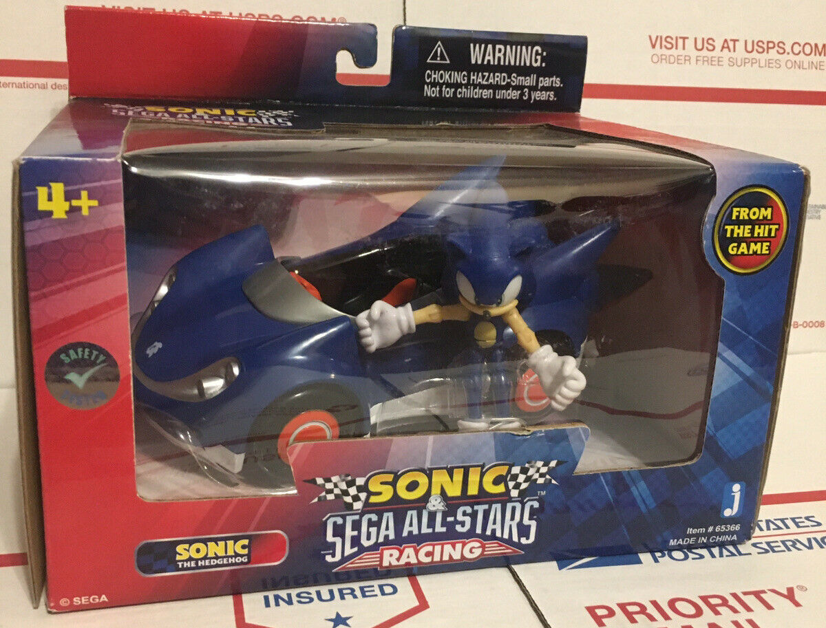 Jazwares 3" Inch Sonic and Sega All-Stars Racing Action Figure With Car