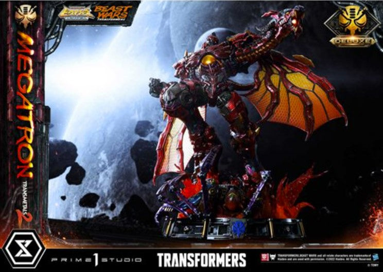 Prime 1 Studio Transformers Beast Wars Megatron Transmetal 2 Deluxe Version Premium Masterline Statue (Pre-Order)