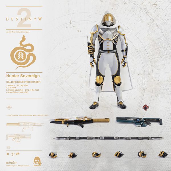 Destiny 2 Hunter Sovereign Calus's Sected Shader 1:6 Scale Action Figure (Backorder)