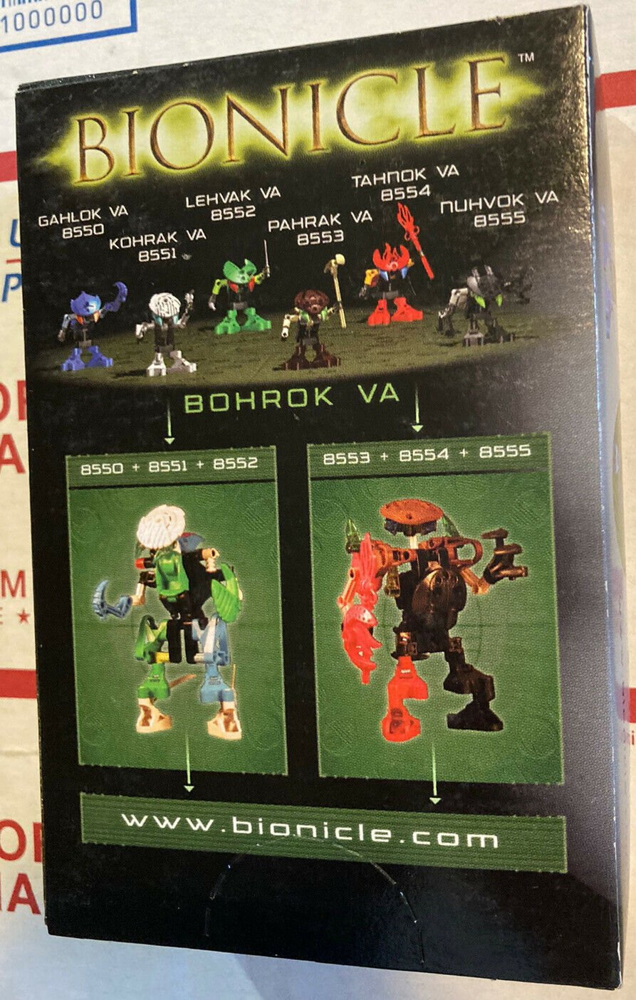 Lego Bionicle Bohrok Va 8550 Gahlok Va 2002