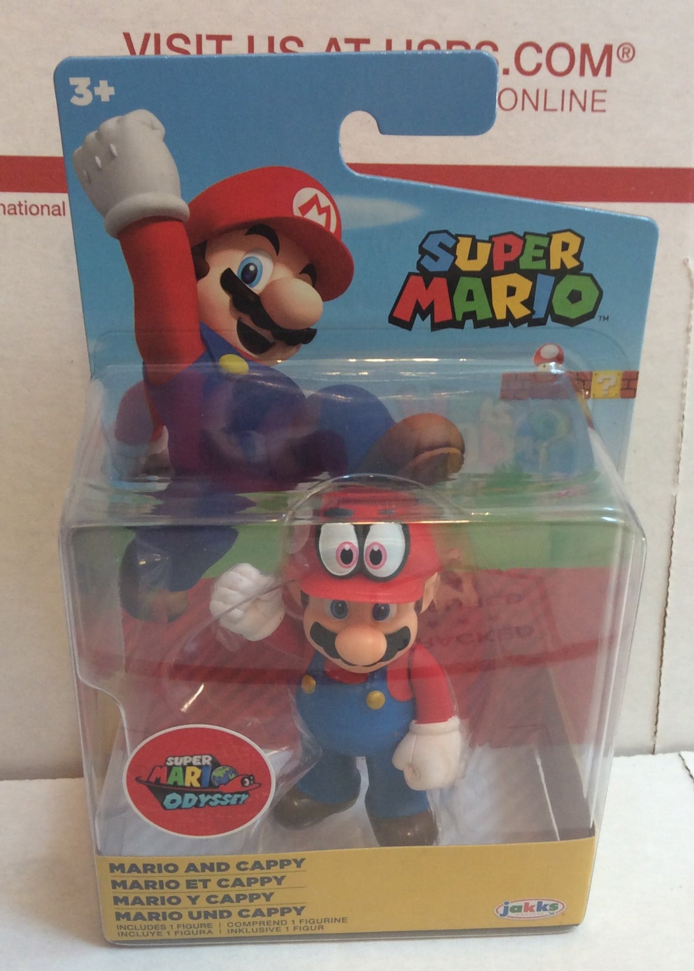 Jakks Super Mario Wave 24 Mario and Cappy 2.5" Inch Figure