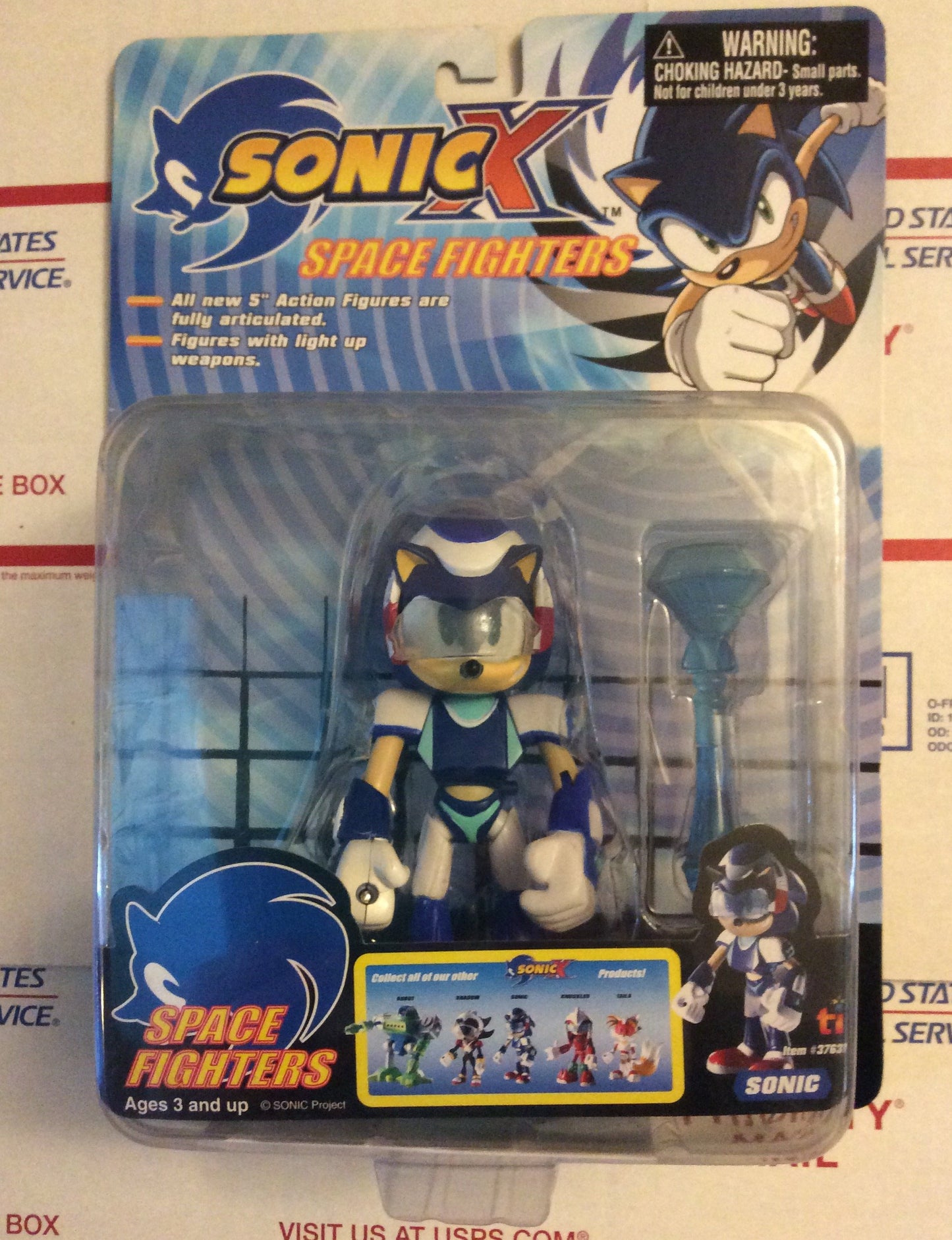 Toy Island Space Fighters Sonic X Sonic Action Figure B Condition