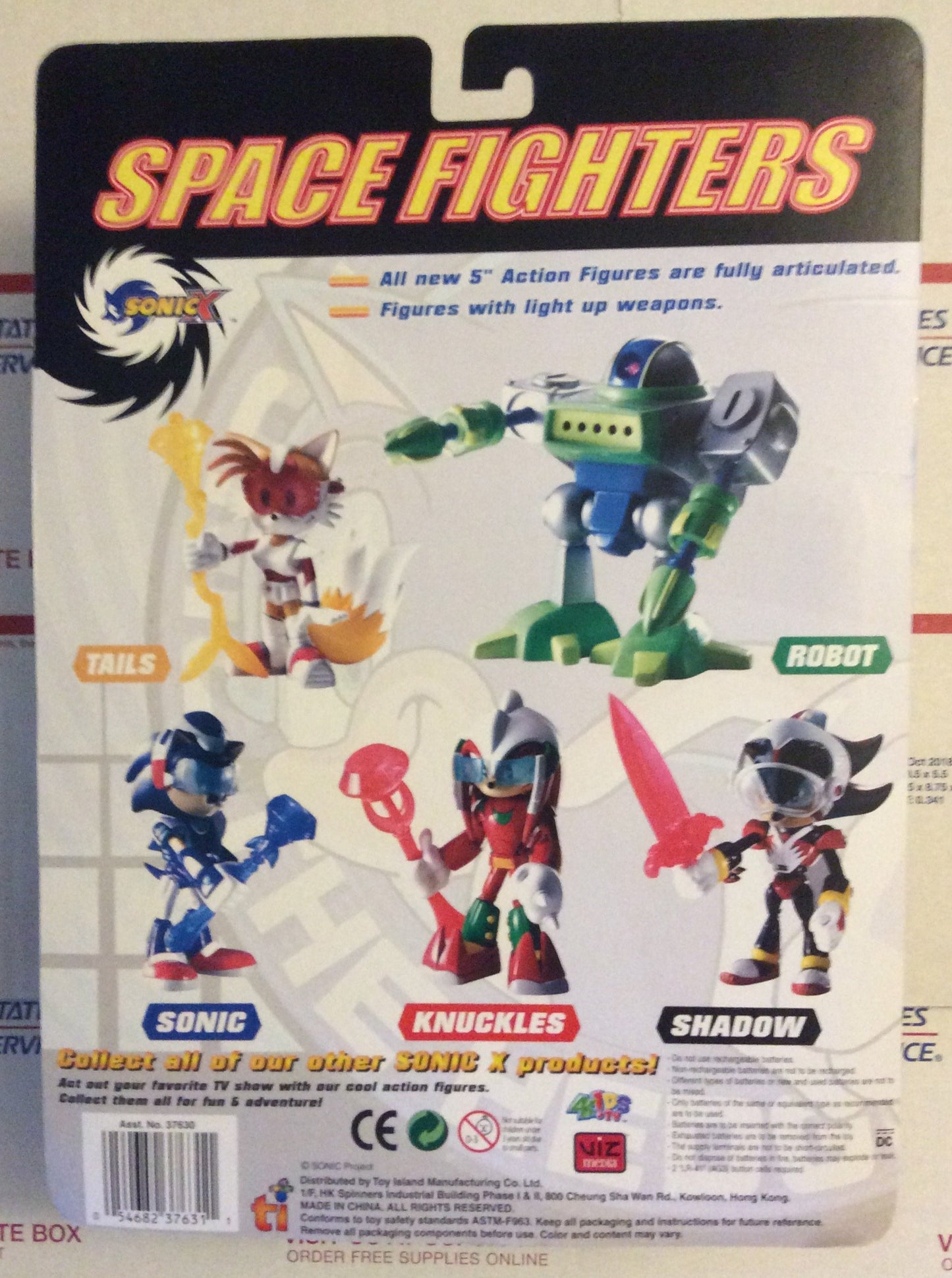 Toy Island Space Fighters Sonic X Sonic Action Figure B Condition