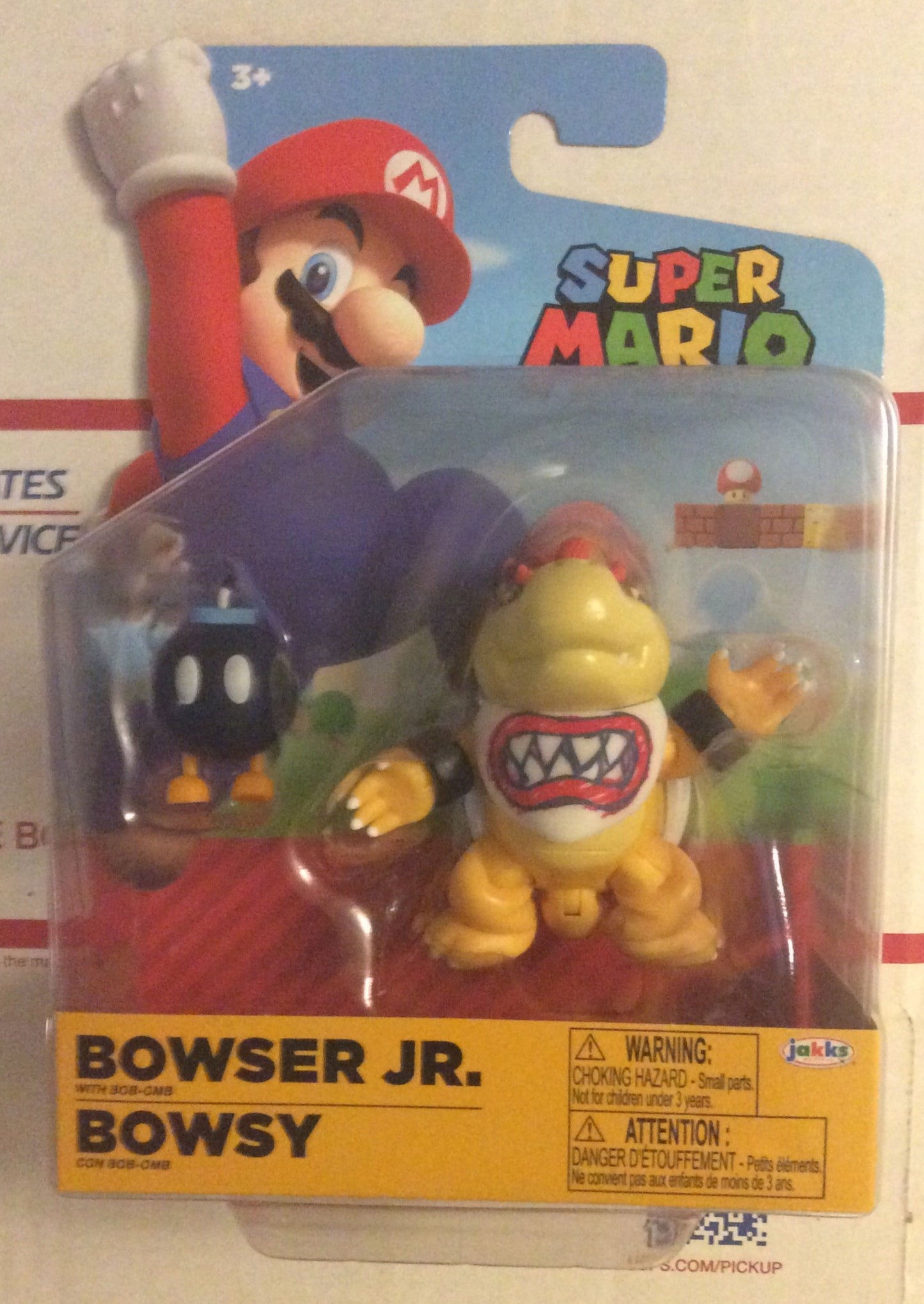 Jakks Super Mario Wave 21 Bowser Jr.  4" Inch Articulated Figure
