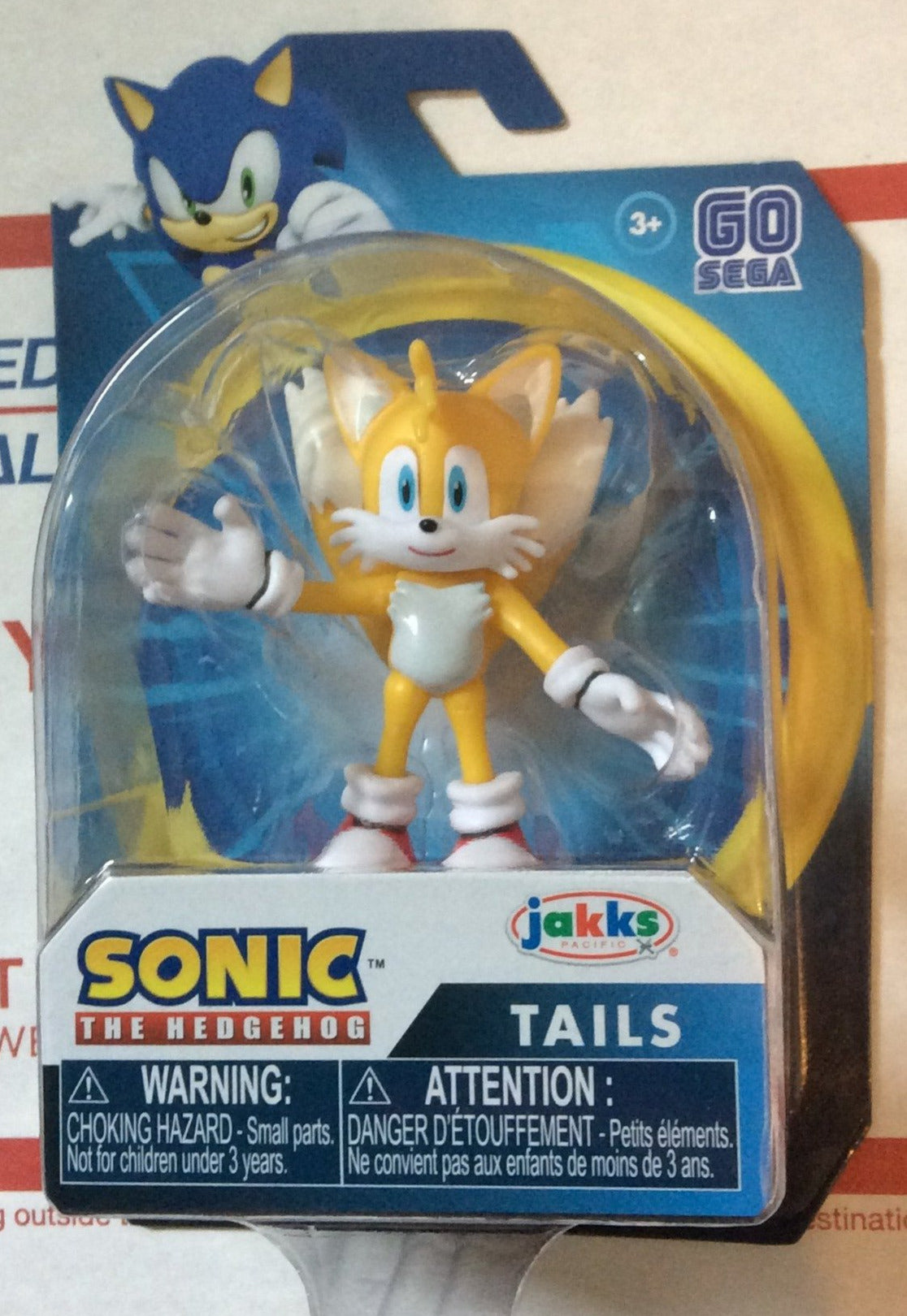 Jakks Sonic 2.5" Inch Articulated Tails Figure Wave 1 (Released)