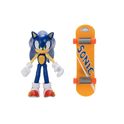 Jakks Sonic 4" Inch Articulated Sonic with Skateboard Figure Wave 13