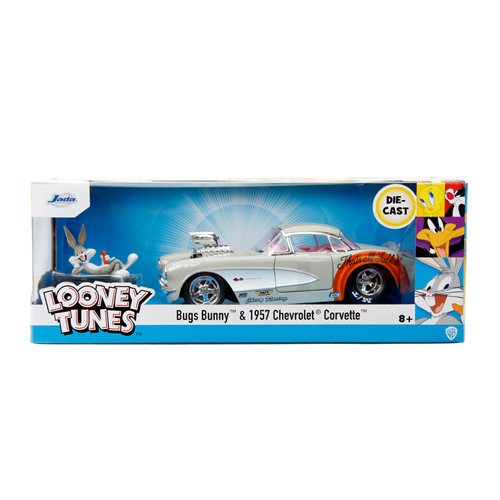 Looney Tunes Hollywood Rides 1956 Chevrolet Corvette with Bugs Bunny Figure (Pre-Order)