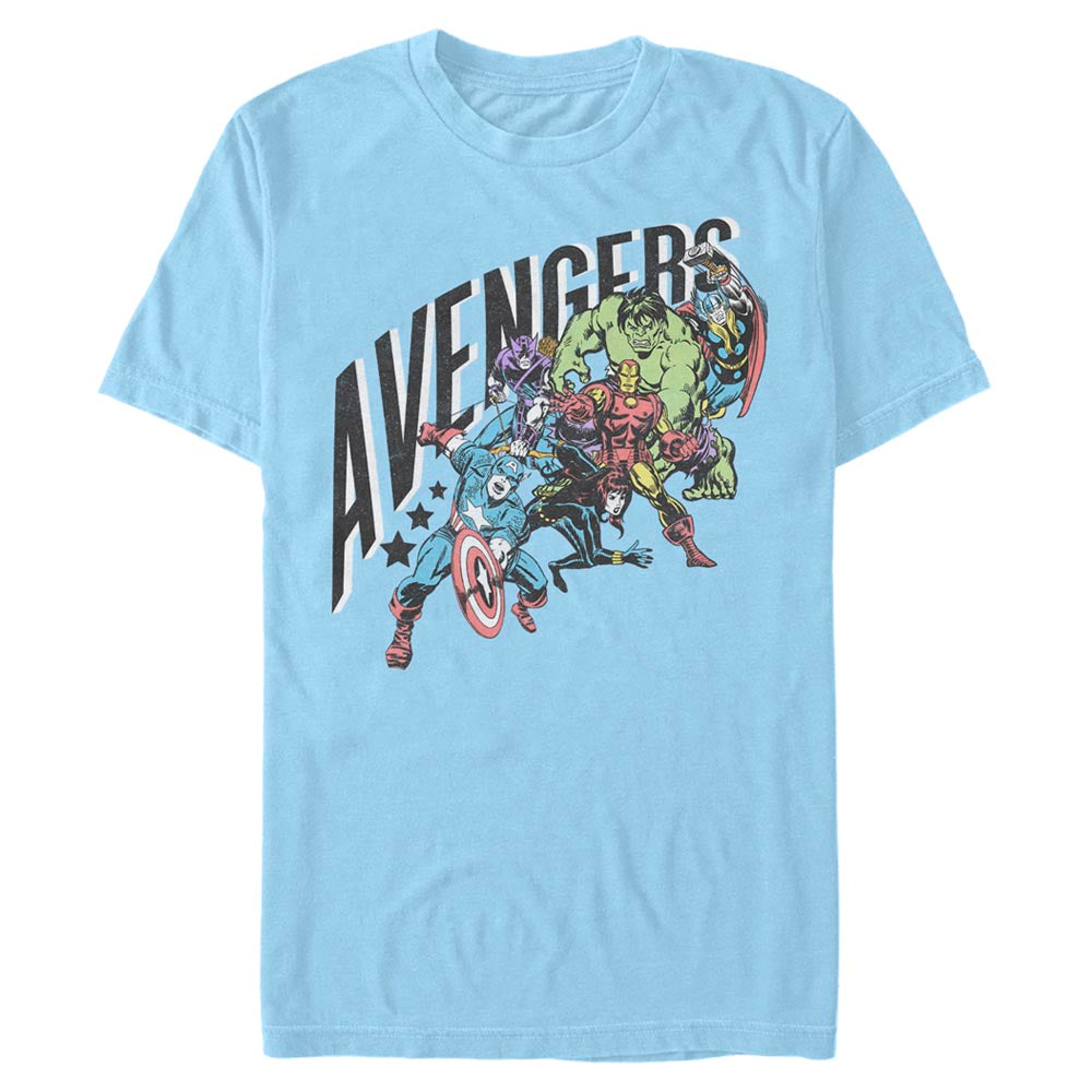 Men's Marvel PASTEL AVENGERS GROUP T-Shirt