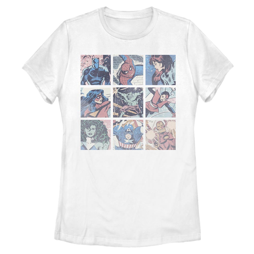 Women's Marvel Pastel Heroes T-Shirt