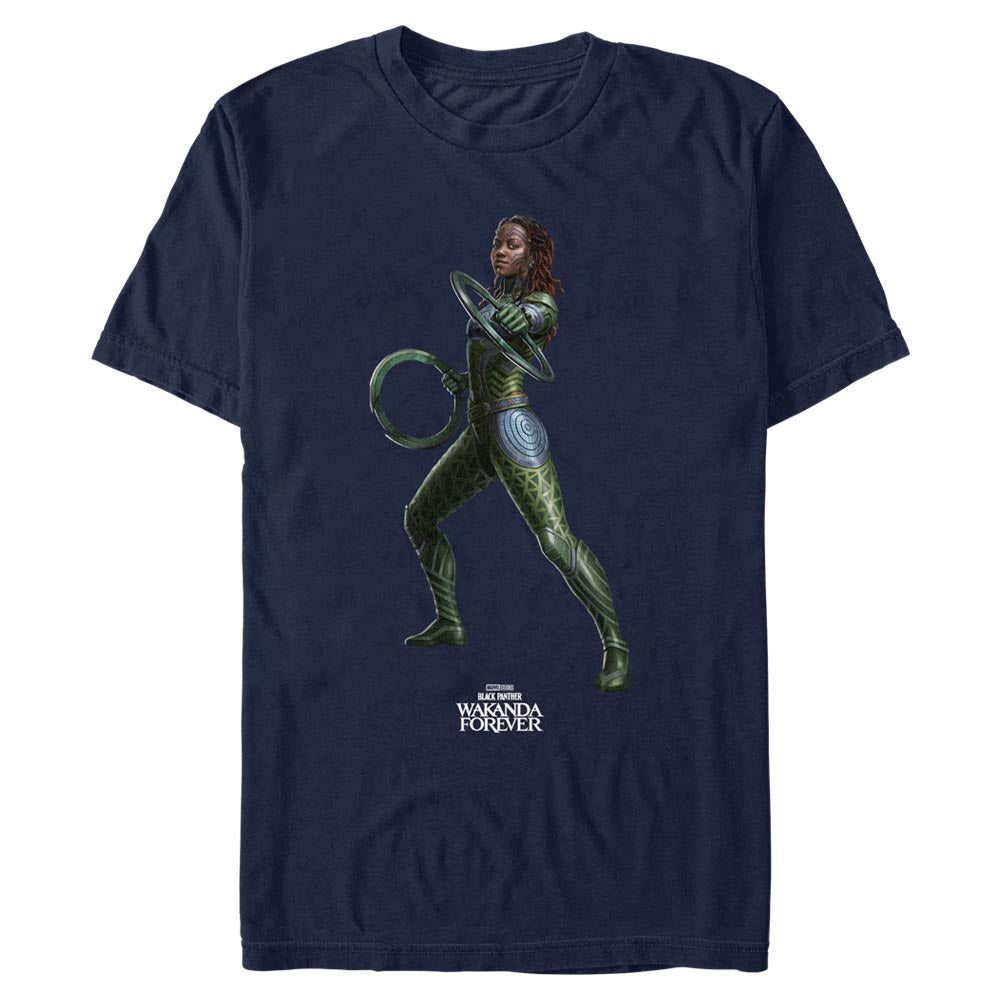 Men's Marvel Black Panther Wakanda Forever Nakia Blank T-Shirt