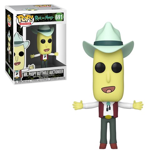 Rick and Morty Mr. Poopy Butthole Auctioneer Pop! Vinyl Figure #691 (Pre-Order)