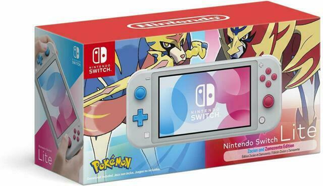 Nintendo Switch Lite - Zacian And Zamazenta Limited Edition Pokémon Video Game Console