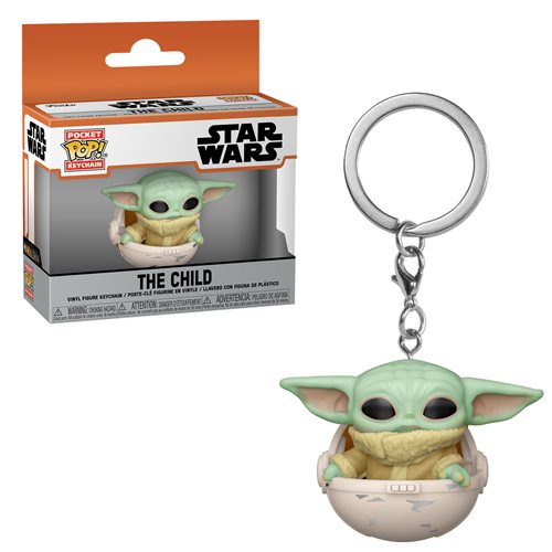 Pop! Star Wars The Mandalorian The Child in Pod Pocket Keychain