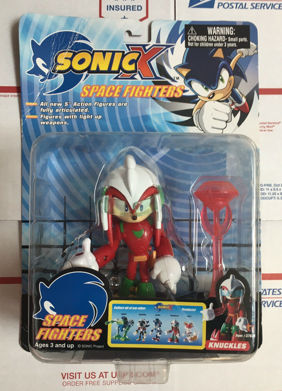 Toy Island Space Fighters Sonic X Knuckles Action Figure