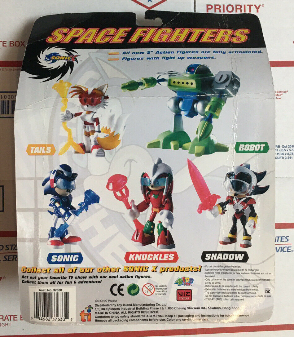 Toy Island Space Fighters Sonic X Shadow Action Figure B Condition