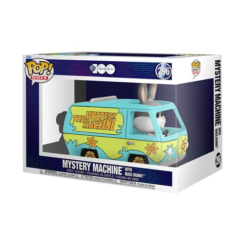 Pop! Warner Bros. 100th Anniversary Looney Tunes X Scooby-Doo Mystery Machine with Bugs Bunny Super Deluxe Ride Vinyl Figure #296 (Pre-Order)