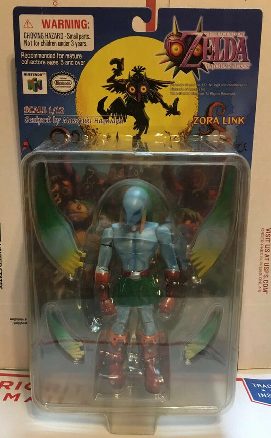 Legend Of Zelda Majora's Mask Zora Link Figure 2001 Epoch Figure NEW