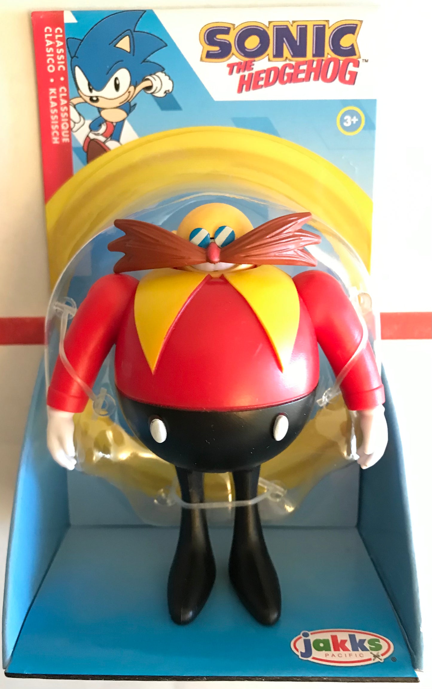 Jakks Sonic 2.5" Inch Classic Dr. Eggman (Robotnic) Articulated Figure Wave 6 Checklane