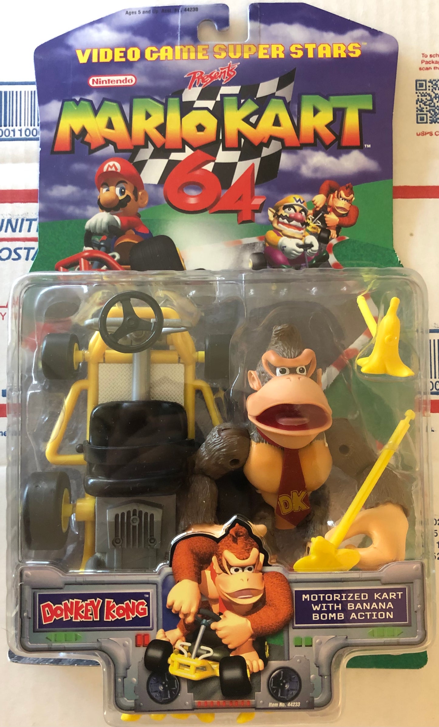 Mario Kart 64 ToyBiz Donkey Kong With Bananas