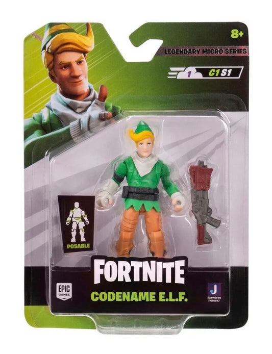 Fortnite Legendary Micro Series 2.5” Inch Articulated Figure Codename E.L.F.