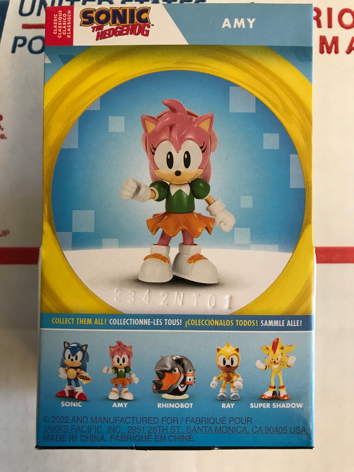 Jakks Sonic 2.5" Inch Classic Amy Articulated Figure Wave 7 Checklane
