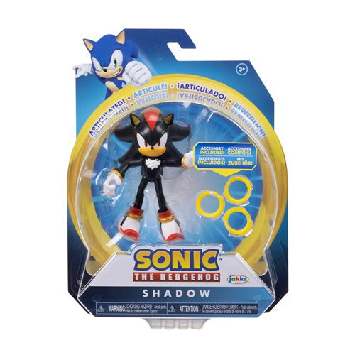 Jakks Pacific Sonic 4" Inch Articulated Figure Wave 8 Shadow With Accessory