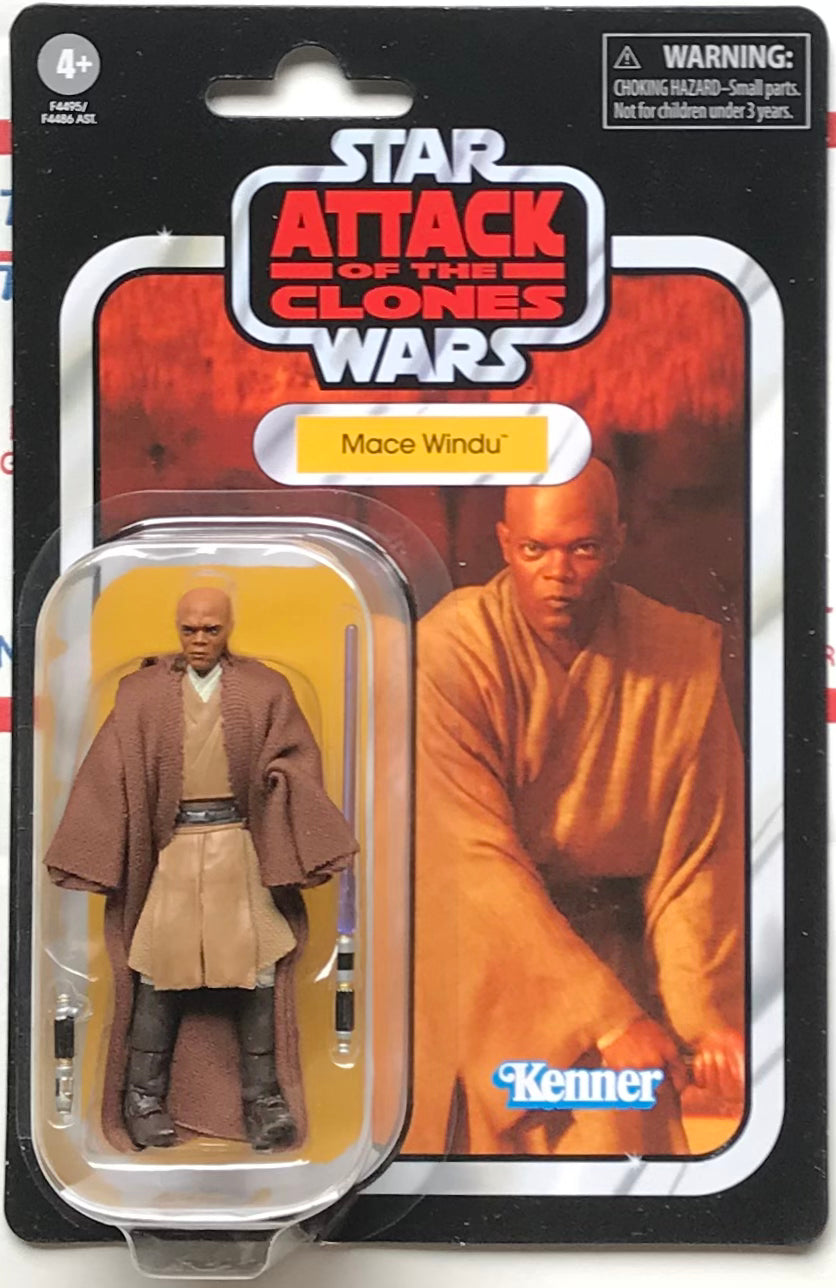 Star Wars Attack of the Clones The Vintage Collection Mace Windu 3 3/4-Inch Kenner Figure