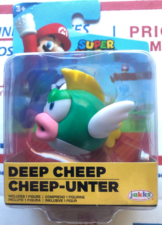 Jakks Super Mario Deep Cheep 2.5" Inch Figure