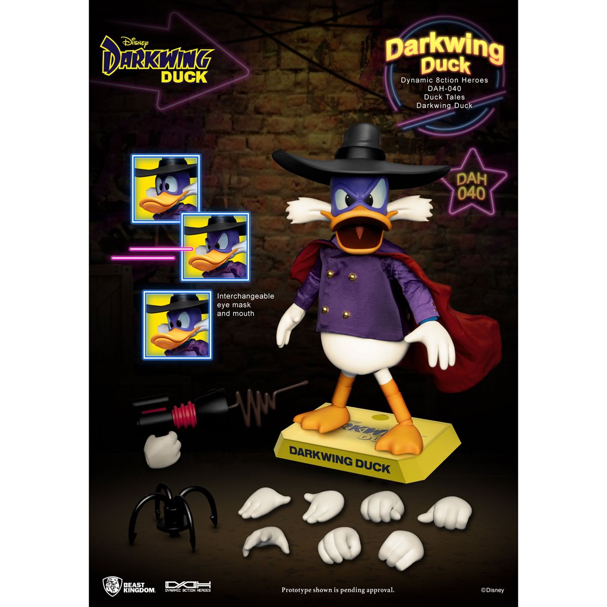 DAH-040 Darkwing Duck Dynamic 8-Ction Heroes Action Figure (Pre-Order)