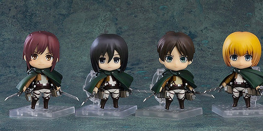 Nendoroid Attack on Titan Armin, Eren, Mikasa, and Sasha Survey Corps BUNDLE/LOT (Pre-Order)