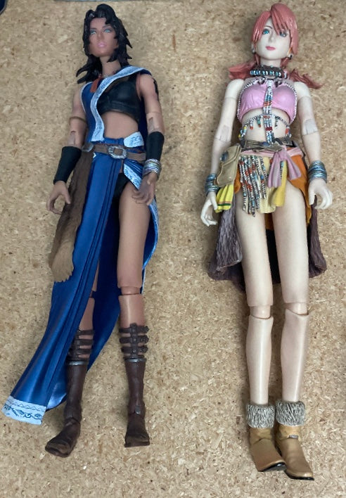 Play Arts Kai Final Fantasy XIII (13) Fang and Vanille Figure BUNDLE/LOT (Used)