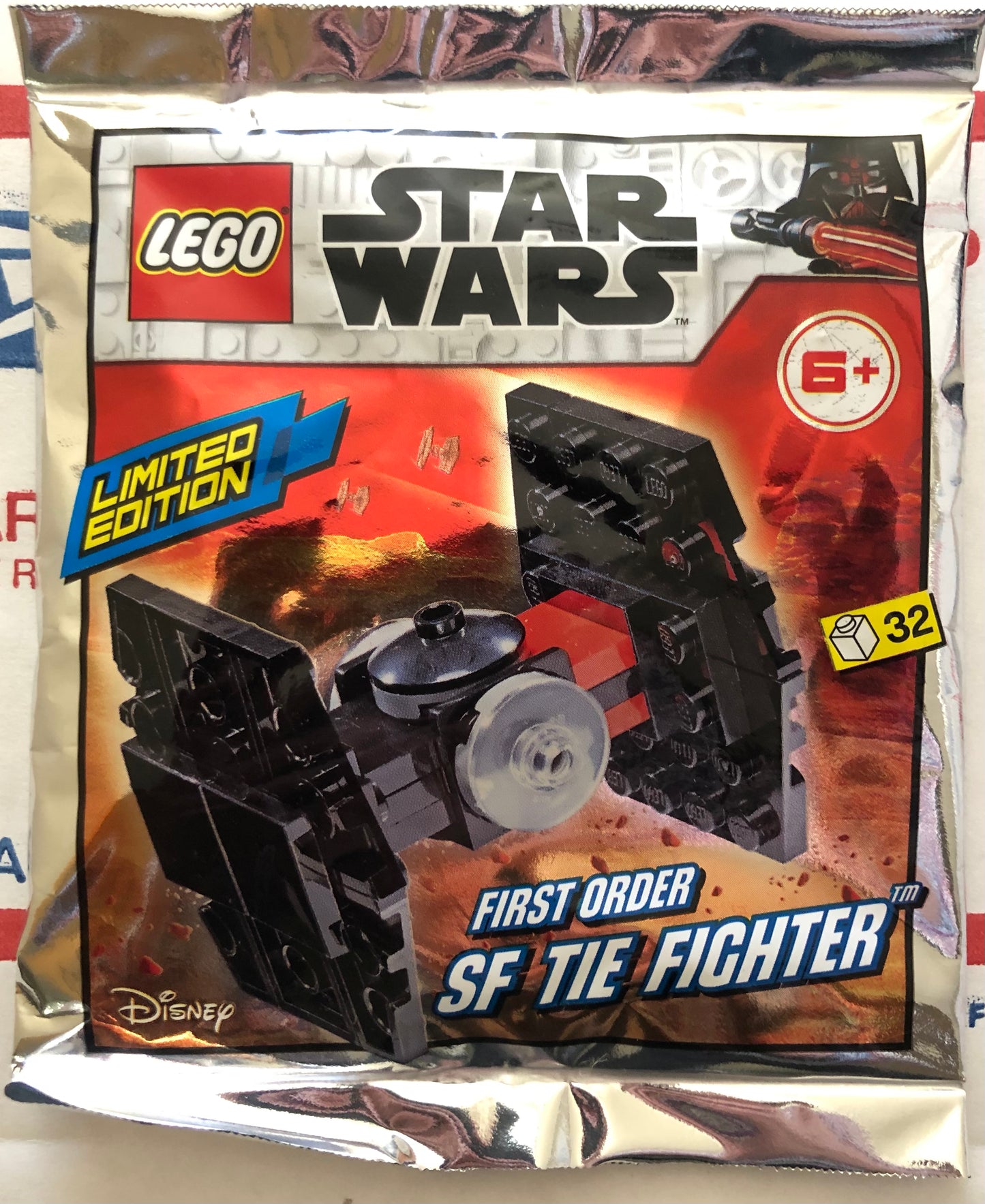LEGO Star Wars Limited Edition First Order SF TIE Fighter Foil Pack Bag Set 911953