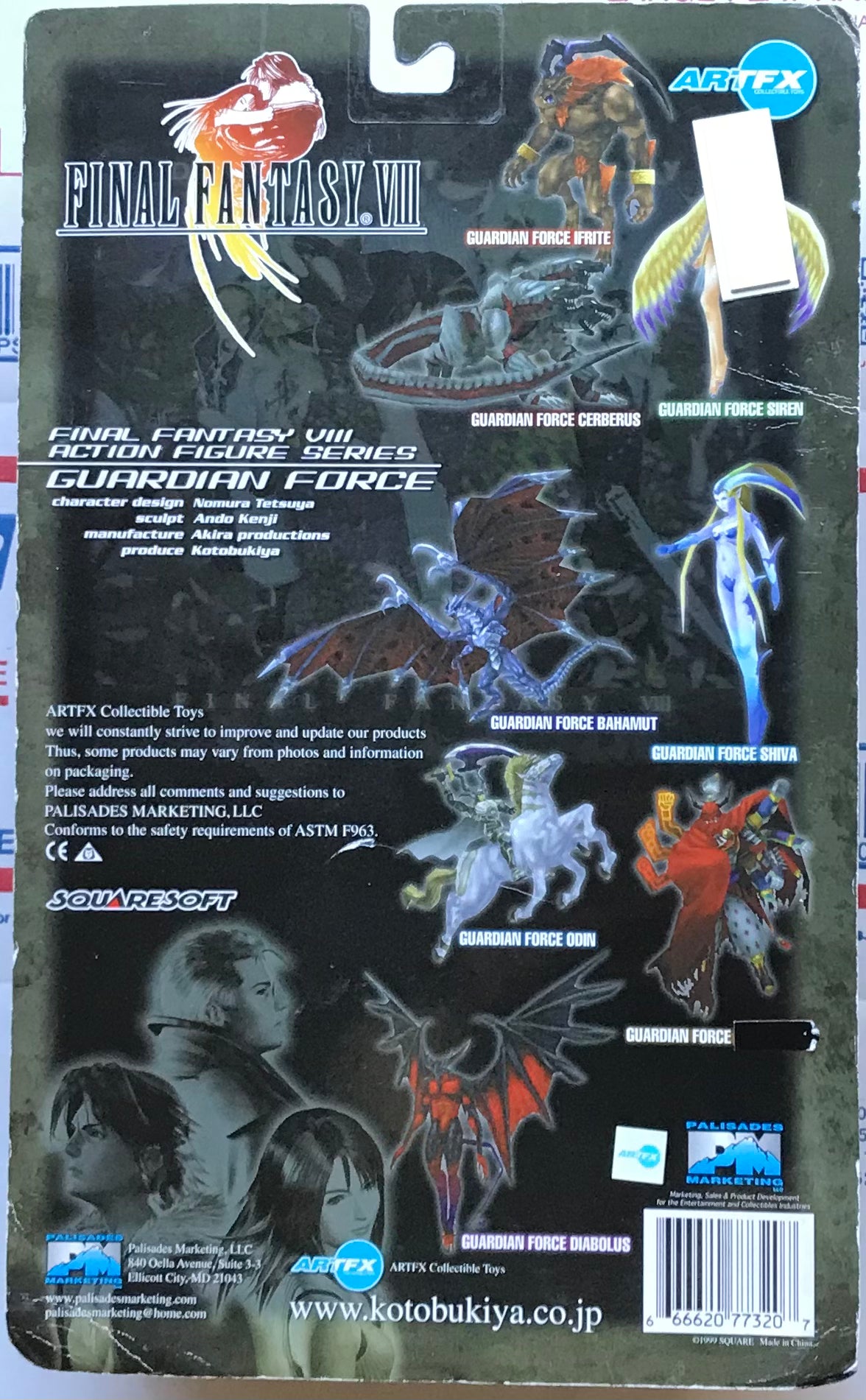 ArtFX Final Fantasy VIII (8) Guardian Force Siren Summon Action Figure (Translucent Version)