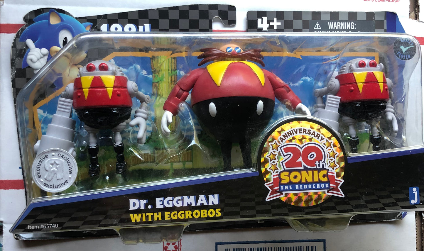 Jazwares 3" Inch Dr. Robotnic with Eggrobos Sonic Action Figure