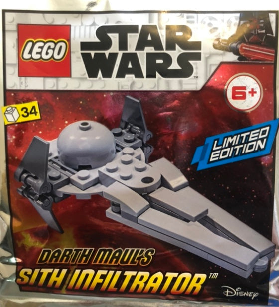 LEGO Star Wars Limited Edition Darth Maul's Sith Infiltrator Foil Pack Bag Build Set 912058