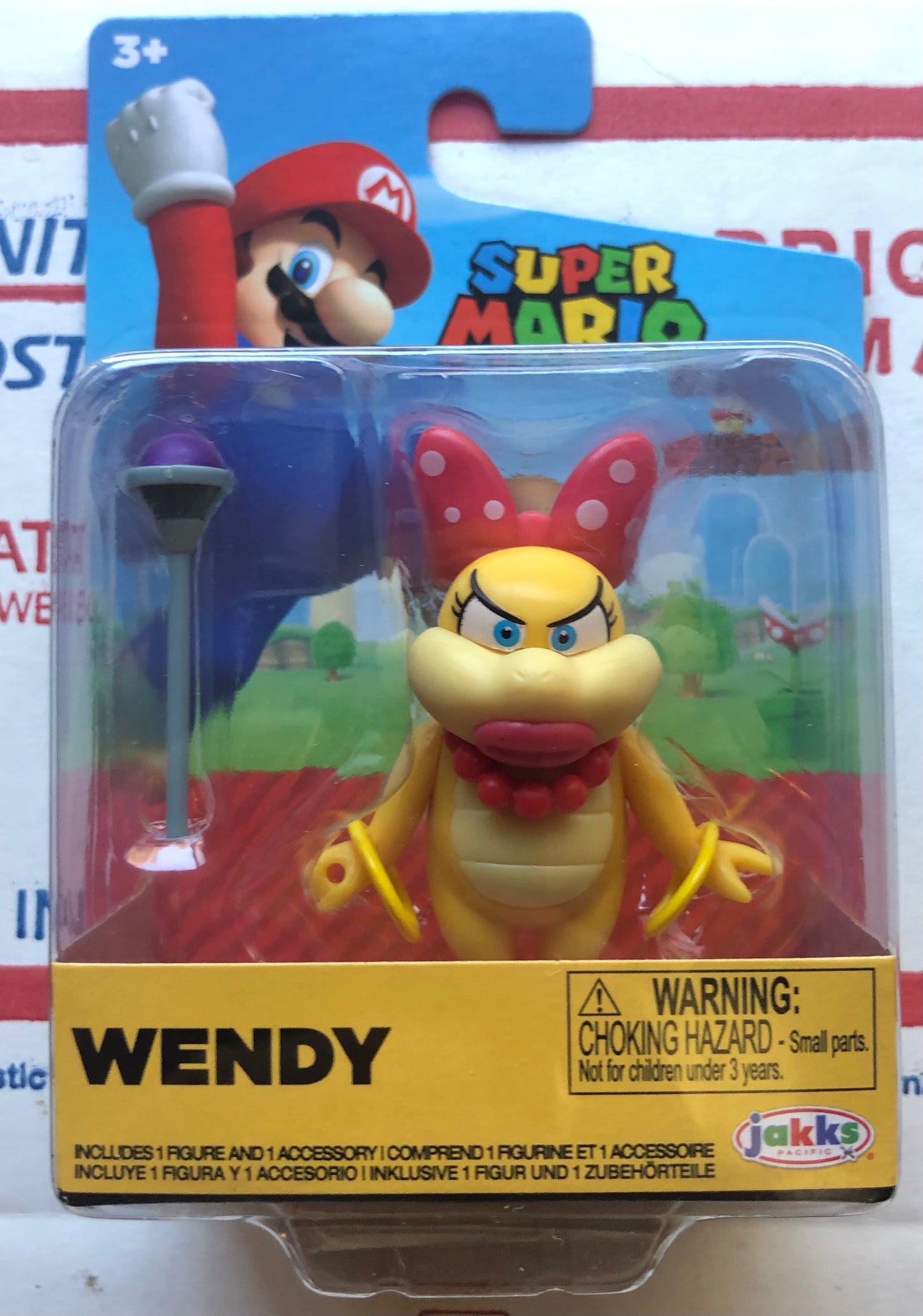 Jakks Super Mario Wendy Koopa Koopaling 2.5” Inch Articulated Figure