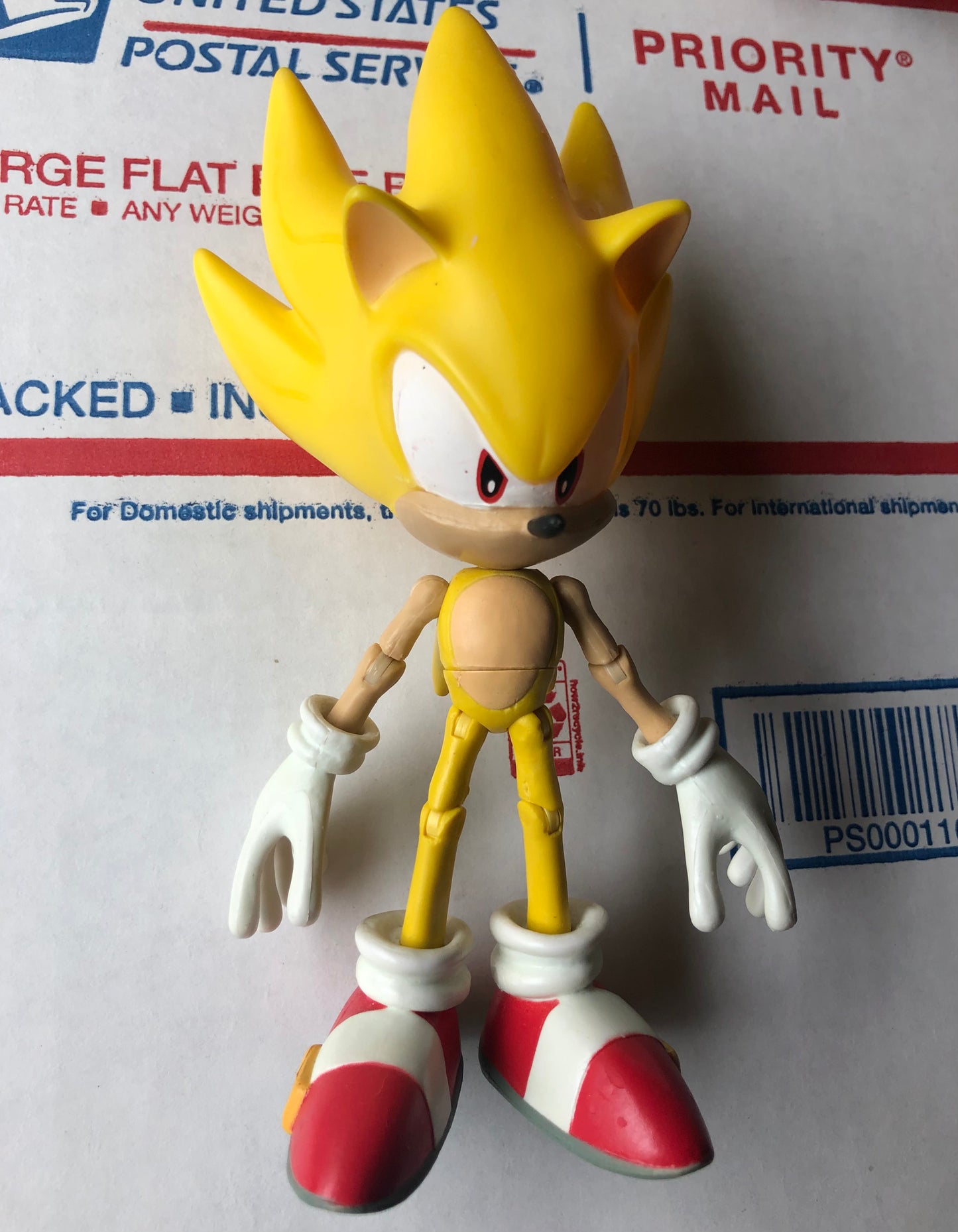 Jazwares 5" Inch Super Sonic Action Figure (Used)