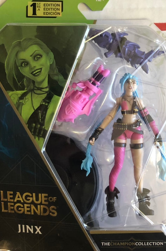 Arcane League of Legends Champion Collection 4” Inch Articulated Jinx Figure (B Condition Box)