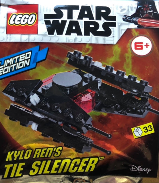 LEGO Star Wars Limited Edition Kylo Ren's TIE Silencer Foil Pack Bag Set 911954