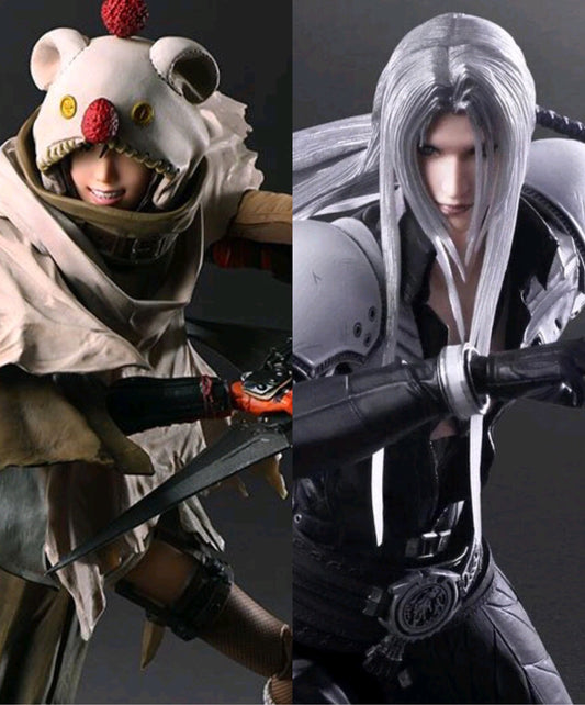 Play Arts Kai Final Fantasy VII Remake Sephiroth and Yuffie BUNDLE/LOT