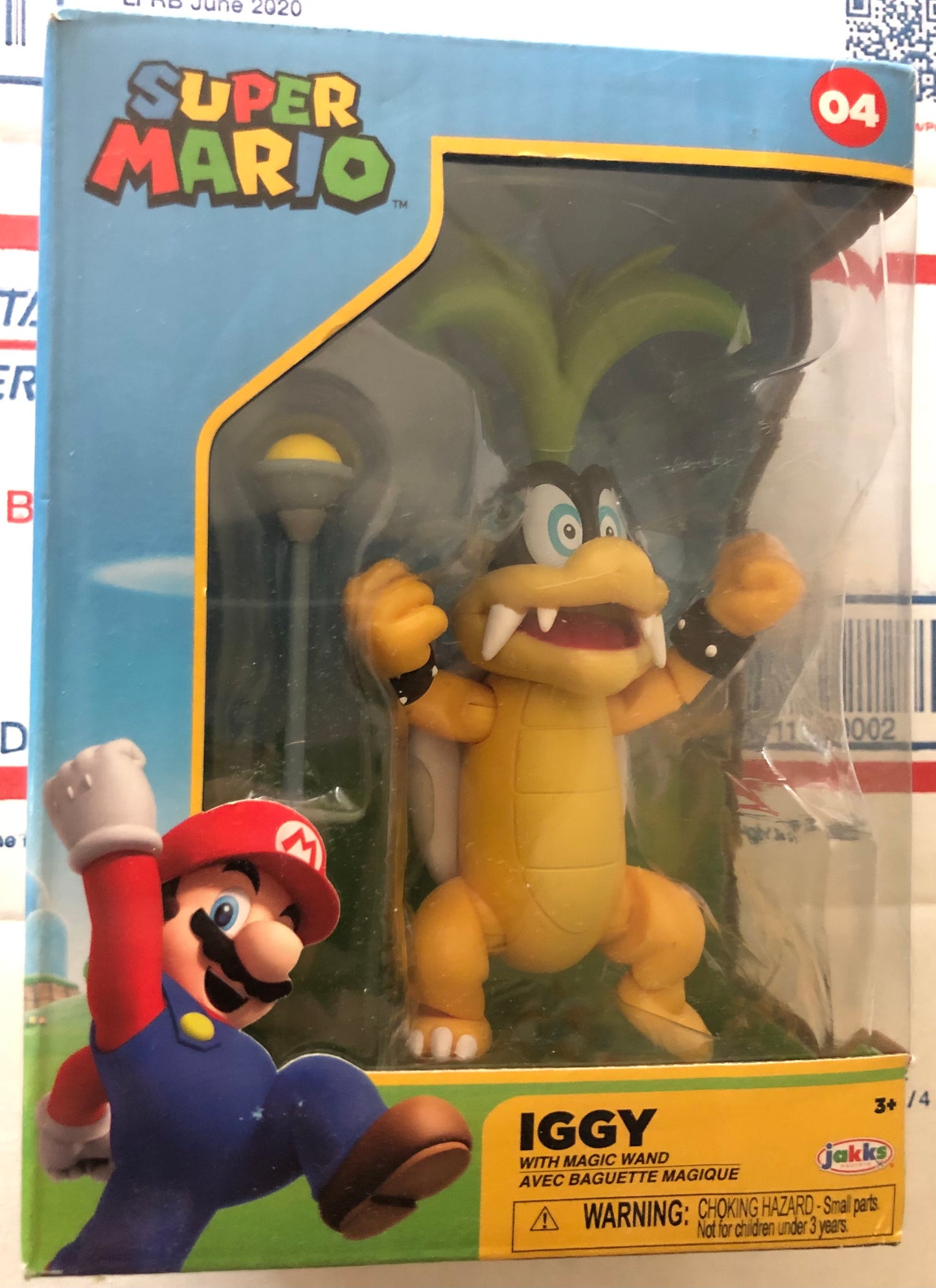 Jakks Super Mario Iggy Koopa Koopaling 4" Inch Articulated Figure