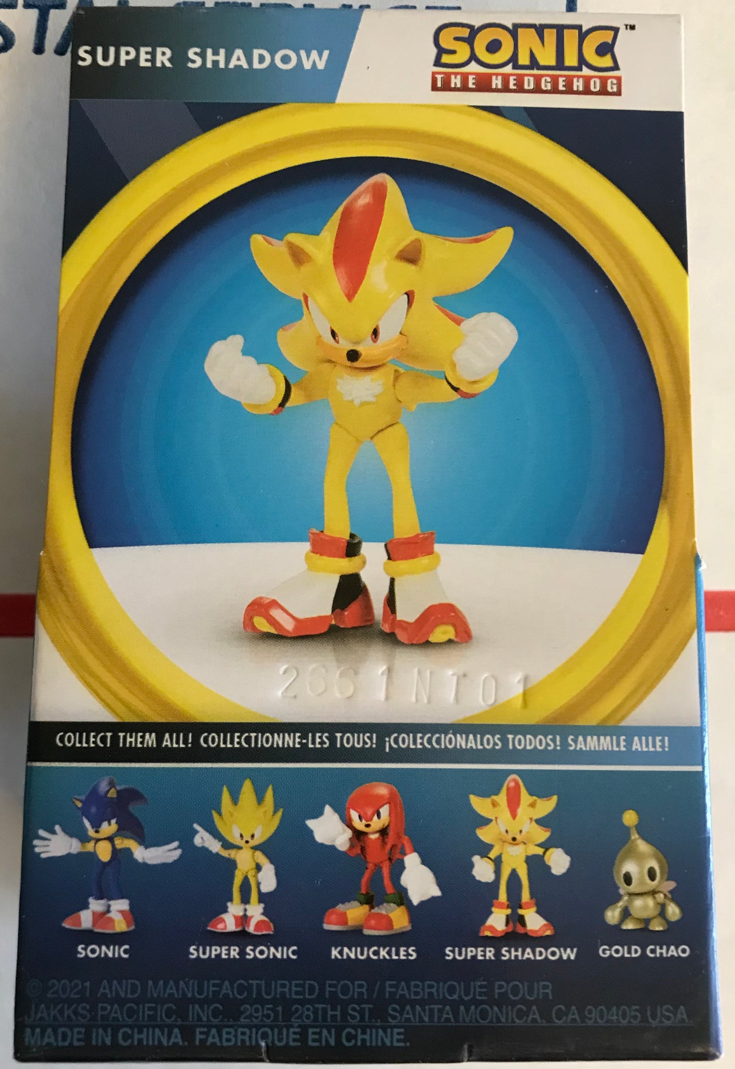 Jakks Sonic 2.5" Inch Super Shadow Articulated Figure Wave 3 Checklane